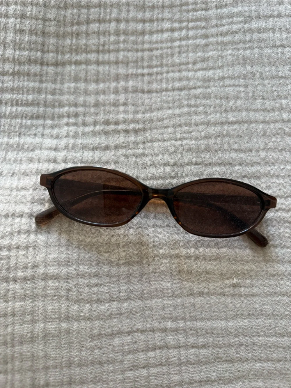 Slim Cat-Eye Brown Sunglasses for Women